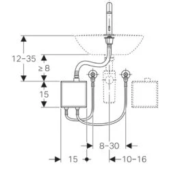 Geberit Piave Waschtischarmatur, Standmontage, Netzbetrieb, Mit AP-Funktionsbox -Hansgrohe Verkäufe hersteller geberit armaturen waschtisch waschtischarmatur piave 2055400