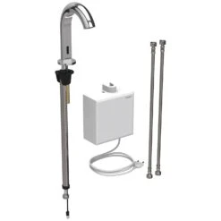 Geberit Piave Waschtischarmatur, Standmontage, Netzbetrieb, Mit AP-Funktionsbox