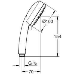 GROHE Tempesta Cosmopolitan 100 Handbrause Mit 2 Strahlarten -Hansgrohe Verkäufe hersteller grohe brausenprogramm handbrausen tempesta cosmopolitan 1653375