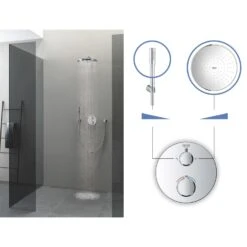 GROHE Grohtherm Duschsystem Unterputz Mit Rainshower Cosmopolitan 310 -Hansgrohe Verkäufe hersteller grohe duschsysteme unterputz grohtherm mit 2937613