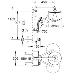 GROHE Euphoria SmartControl System 260 Mono -Hansgrohe Verkäufe hersteller grohe euphoria duschsysteme smartcontrol 260 2046649