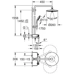 GROHE Euphoria SmartControl Duschsystem 260 Mono Mit Thermostat-Wannenbatterie -Hansgrohe Verkäufe hersteller grohe euphoria duschsysteme smartcontrol 260 2046652