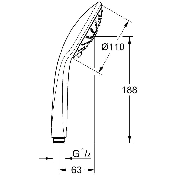 GROHE Euphoria 110 Massage Handbrause Mit EcoJoy 2 GROHE Euphoria 110 Massage Handbrause Mit EcoJoy – Bild 2