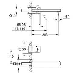 GROHE Plus 2-Loch-Waschtischbatterie, Ausladung 20,3 Cm -Hansgrohe Verkäufe hersteller grohe plus waschtisch 2 loch 2653669