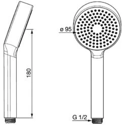 Hansa HANSABASICJET Handbrause 1-strahlig -Hansgrohe Verkäufe hersteller hansa brausenprogramm handbrausen brauseschlaeuche hansabasicjet 1216436