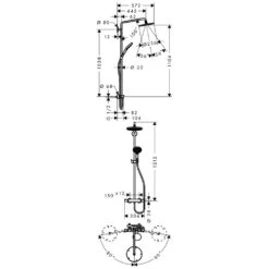 Hansgrohe Raindance Select 240 Showerpipe -Hansgrohe Verkäufe hersteller hansgrohe axor pharo brausenprogramm brausesets 1122537