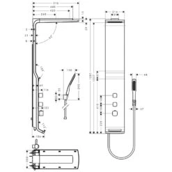 Hansgrohe Raindance Lift Duschpaneel 5 Hansgrohe Raindance Lift Duschpaneel -Hansgrohe Verkäufe hersteller hansgrohe brausenprogramm duschpaneele raindance lift 1122501