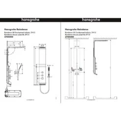 Hansgrohe Raindance Lift Duschpaneel 4 Hansgrohe Raindance Lift Duschpaneel -Hansgrohe Verkäufe hersteller hansgrohe brausenprogramm duschpaneele raindance lift 351035