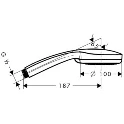 Hansgrohe Croma 100 Handbrause Multi -Hansgrohe Verkäufe hersteller hansgrohe brausenprogramm handbrausen comfort linie 1122839