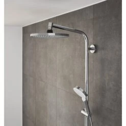 Hansgrohe Crometta S 240 1jet Showerpipe EcoSmart -Hansgrohe Verkäufe hersteller hansgrohe brausenprogramm showerpipe crometta 240 13879614
