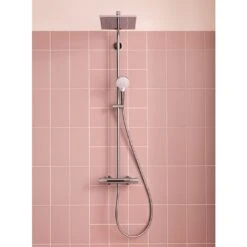 Hansgrohe Crometta E 240 1jet Showerpipe -Hansgrohe Verkäufe hersteller hansgrohe brausenprogramm showerpipe crometta 240 13918352