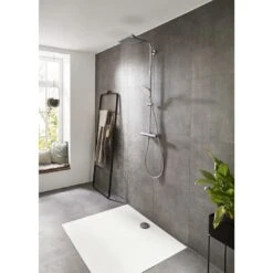 Hansgrohe Crometta E 240 1jet Showerpipe -Hansgrohe Verkäufe hersteller hansgrohe brausenprogramm showerpipe crometta 240 13918357