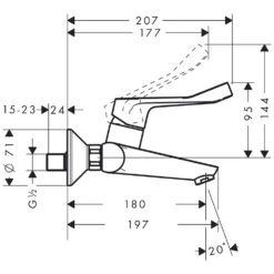 Hansgrohe Focus Care Einhebel-Waschtischmischer Aufputz -Hansgrohe Verkäufe hersteller hansgrohe focus care waschtisch einhebel 1124660