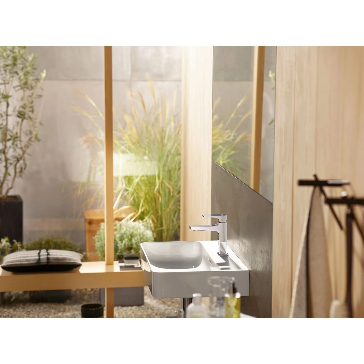 Hansgrohe Metropol Einhebel-Waschtischmischer 110 Mit Hebelgriff Und Push-Open Ablaufgarnitur 2 Hansgrohe Metropol Einhebel-Waschtischmischer 110 Mit Hebelgriff Und Push-Open Ablaufgarnitur – Bild 2