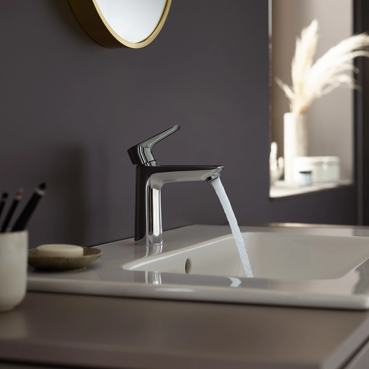 Hansgrohe Talis E Einhebel-Waschtischmischer 110 Mit Push-Open-Ablaufgarnitur 3 Hansgrohe Talis E Einhebel-Waschtischmischer 110 Mit Push-Open-Ablaufgarnitur – Bild 3