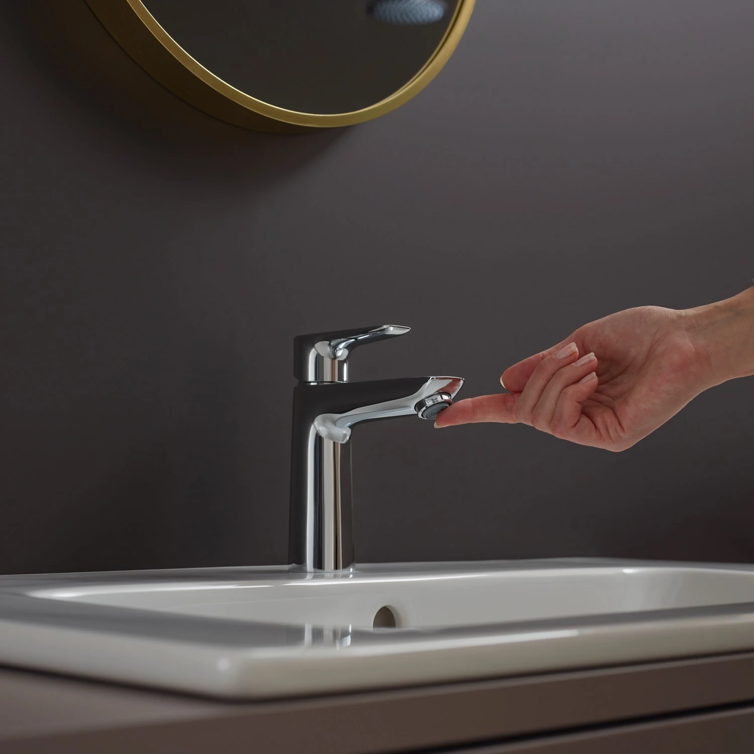 Hansgrohe Talis E Einhebel-Waschtischmischer 110 Mit Push-Open-Ablaufgarnitur 6 Hansgrohe Talis E Einhebel-Waschtischmischer 110 Mit Push-Open-Ablaufgarnitur – Bild 6