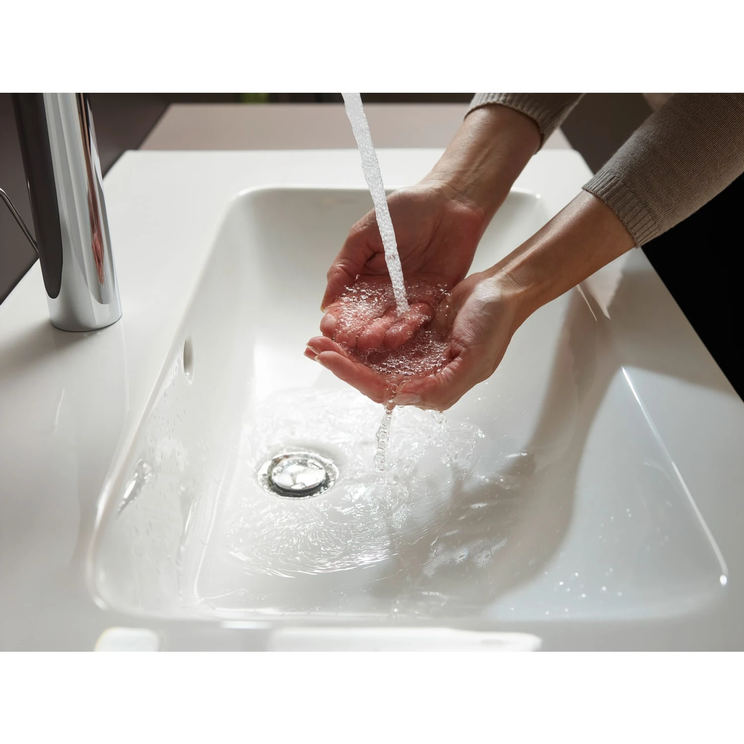 Hansgrohe Talis E Einhebel-Waschtischmischer 110 Mit Push-Open-Ablaufgarnitur 7 Hansgrohe Talis E Einhebel-Waschtischmischer 110 Mit Push-Open-Ablaufgarnitur – Bild 7