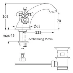 Herzbach ANAIS Waschtisch-Einlochbatterie Mit Ablaufgarnitur -Hansgrohe Verkäufe hersteller herzbach anais waschtisch einlochbatterie 6977126