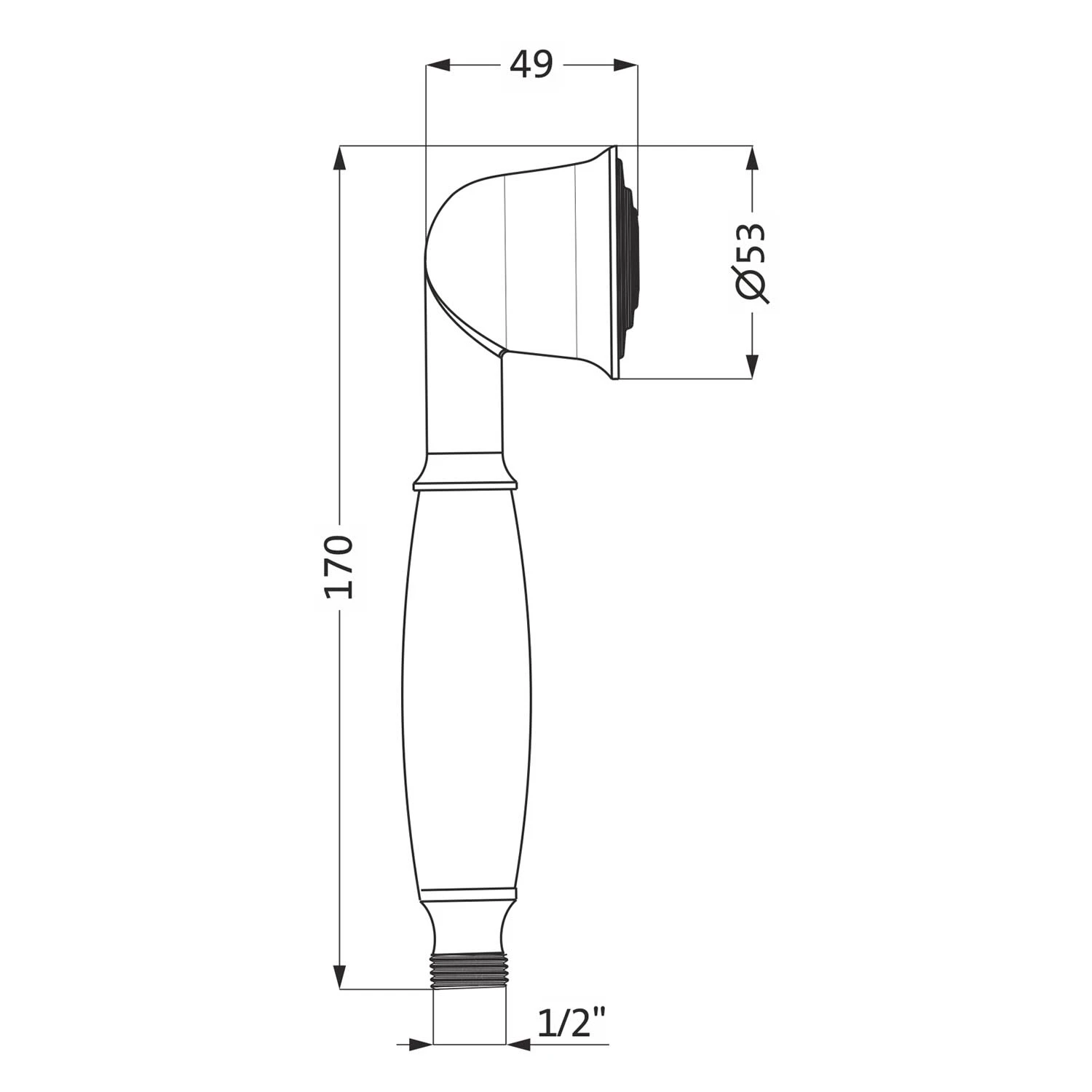 Herzbach LIVING SPA Retro Handbrause 2 Herzbach LIVING SPA Retro Handbrause – Bild 2