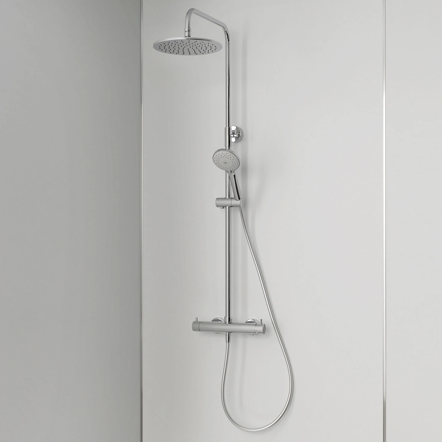 HSK Shower-Set Modell RS 200 Mix, Kopfbrause Flach, Rund 30 Cm 1 HSK Shower-Set Modell RS 200 Mix, Kopfbrause Flach, Rund 30 Cm