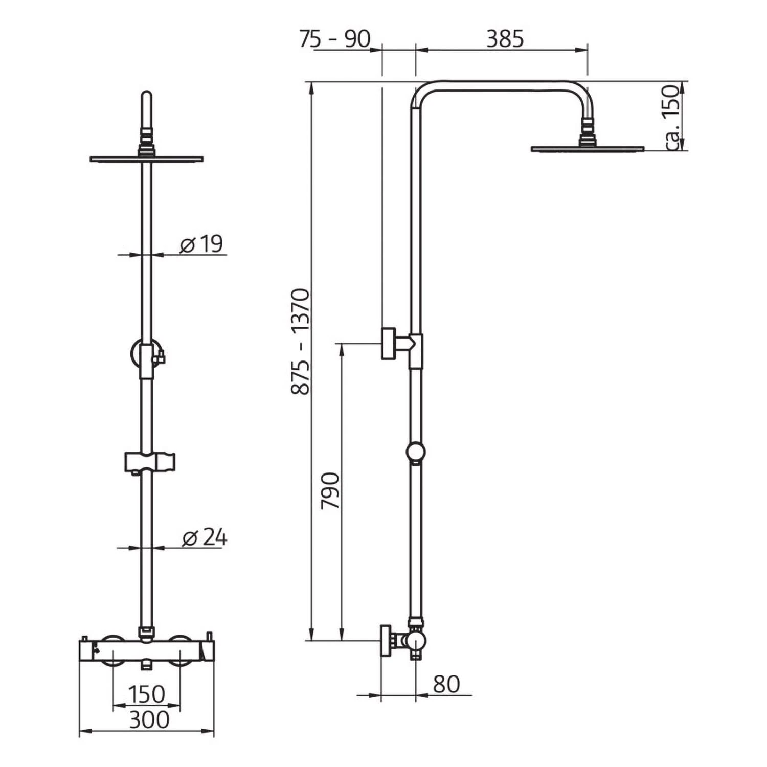 HSK Shower-Set Modell RS 200 Mix, Kopfbrause Flach, Rund 30 Cm 4 HSK Shower-Set Modell RS 200 Mix, Kopfbrause Flach, Rund 30 Cm – Bild 4