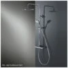 HSK Shower-Set Modell RS 200 Thermostat, Kopfbrause Superflach, Rund 30 Cm
