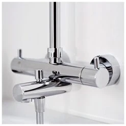 HSK Shower-Set Modell RS 200 Thermostat Für Badewanne, Kopfbrause Superflach, Rund 25 Cm -Hansgrohe Verkäufe hersteller hsk duschsysteme shower set 200 599428