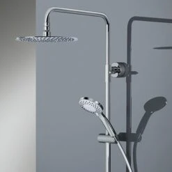 HSK AquaSwitch RS 200 Thermostat Shower-Set, Kopfbrause Superflach Ø 25 Cm -Hansgrohe Verkäufe hersteller hsk duschsysteme shower set 200 684192