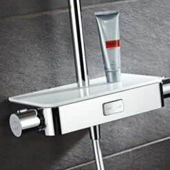 HSK AquaSwitch RS 200 Thermostat Shower-Set, Kopfbrause Superflach Ø 25 Cm -Hansgrohe Verkäufe hersteller hsk duschsysteme shower set 200 684193