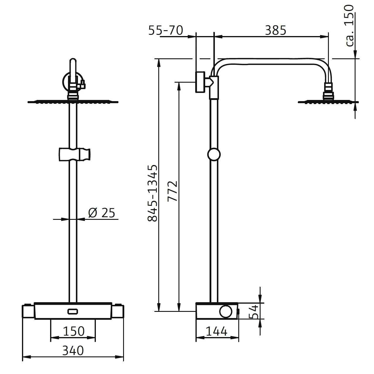 HSK RS Softcube Shower-Set AquaSwitch Mit Thermostat Und Kopfbrause 30 X 20 Cm 5 HSK RS Softcube Shower-Set AquaSwitch Mit Thermostat Und Kopfbrause 30 X 20 Cm – Bild 5