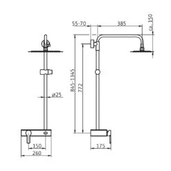 HSK RS Softcube Shower-Set AquaSwitch Mit Einhebelmischer Und Kopfbrause 30 X 20 Cm -Hansgrohe Verkäufe hersteller hsk duschsysteme shower set softcube 3007715