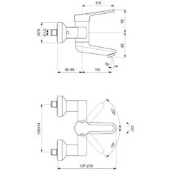 Ideal Standard CeraPlus 2 Wand-Waschtischarmatur, Auslauf 10 Cm -Hansgrohe Verkäufe hersteller ideal standard armaturen ceraplus 2 1244416