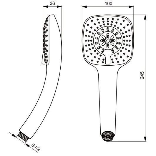 Ideal Standard Idealrain Cube 3-Funktionshandbrause M3 3 Ideal Standard Idealrain Cube 3-Funktionshandbrause M3 – Bild 3