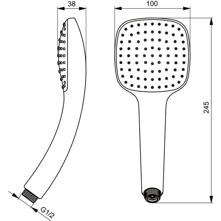 Ideal Standard Idealrain Cube 1-Funktionshandbrause M1 2 Ideal Standard Idealrain Cube 1-Funktionshandbrause M1 – Bild 2