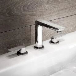 Kludi AMEO Waschtisch-Dreilocharmatur, Hebelgriffe -Hansgrohe Verkäufe hersteller kludi ameo waschtisch dreilocharmatur hebelgriffe 1343161