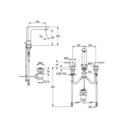 Kludi AMEO Waschtisch-Dreilocharmatur, Hebelgriffe -Hansgrohe Verkäufe hersteller kludi ameo waschtisch dreilocharmatur hebelgriffe 13862122