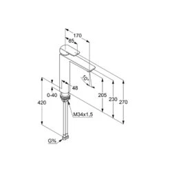 Kludi AMEO Waschschüssel-Einhandmischer Hohe Ausführung, Höhe 27 Cm -Hansgrohe Verkäufe hersteller kludi ameo waschtisch waschschuessel einhandmischer 13862118