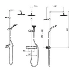 House Duschsystem Mit Thermostat-Brausebatterie Und Kopfbrause Ultraflach Rund, Aufputz 7 House Duschsystem Mit Thermostat-Brausebatterie Und Kopfbrause Ultraflach Rund, Aufputz -Hansgrohe Verkäufe hersteller megabad profi collection brausenprogramm duschsysteme 2976893