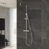 House Duschsystem Mit Einhebel-Brausebatterie Und Kopfbrause Ultraflach Rund, Aufputz -Hansgrohe Verkäufe hersteller megabad profi collection brausenprogramm duschsysteme 3710948