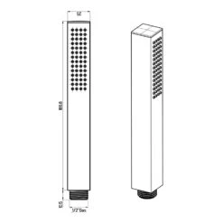 House Stabhandbrause Eckig -Hansgrohe Verkäufe hersteller megabad profi collection brausenprogramm handbrausen 2976872