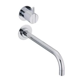 Vola Wand-Waschtisch-Eingriffmischer, Senkrechte UP-Montage, Ausladung 22,5 Cm