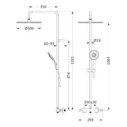 Herzbach LIVING SPA Duschsäule Mit Regenbrause 30 Cm Rund, Mit Handbrause -Hansgrohe Verkäufe herzbach brauseprogramm duschsaeulen living spa mit 13964949