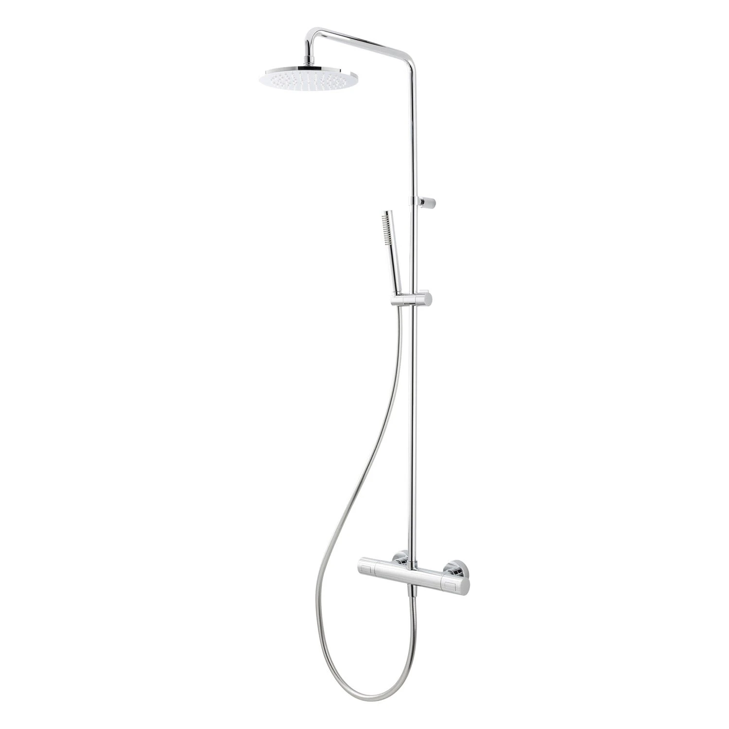 Herzbach LIVING SPA Duschsäule Mit Regenbrause 20 Cm Rund, Mit Stabhandbrause 2 Herzbach LIVING SPA Duschsäule Mit Regenbrause 20 Cm Rund, Mit Stabhandbrause – Bild 2