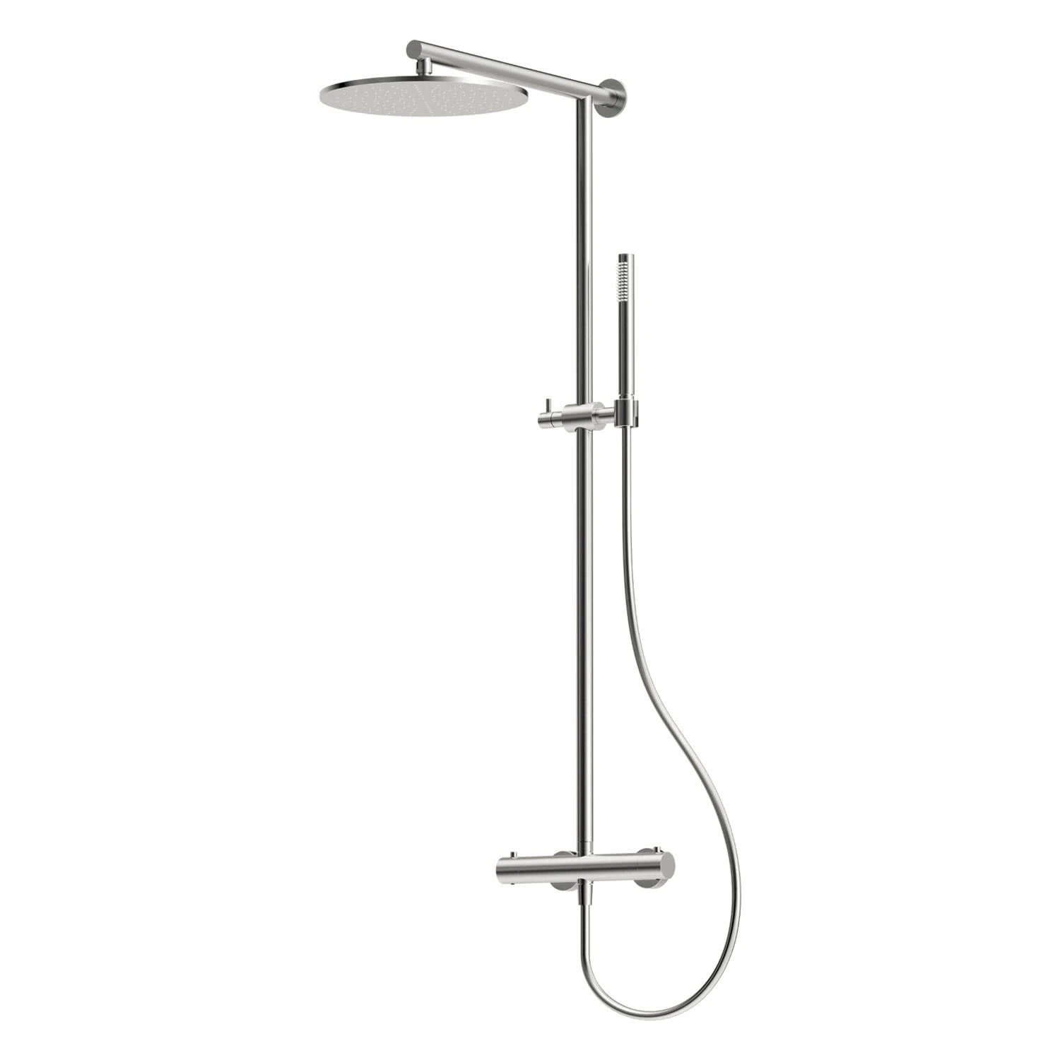 Herzbach LIVING SPA Duschsäule Mit Regenbrause 30 Cm Rund, Mit Stabhandbrause 1 Herzbach LIVING SPA Duschsäule Mit Regenbrause 30 Cm Rund, Mit Stabhandbrause