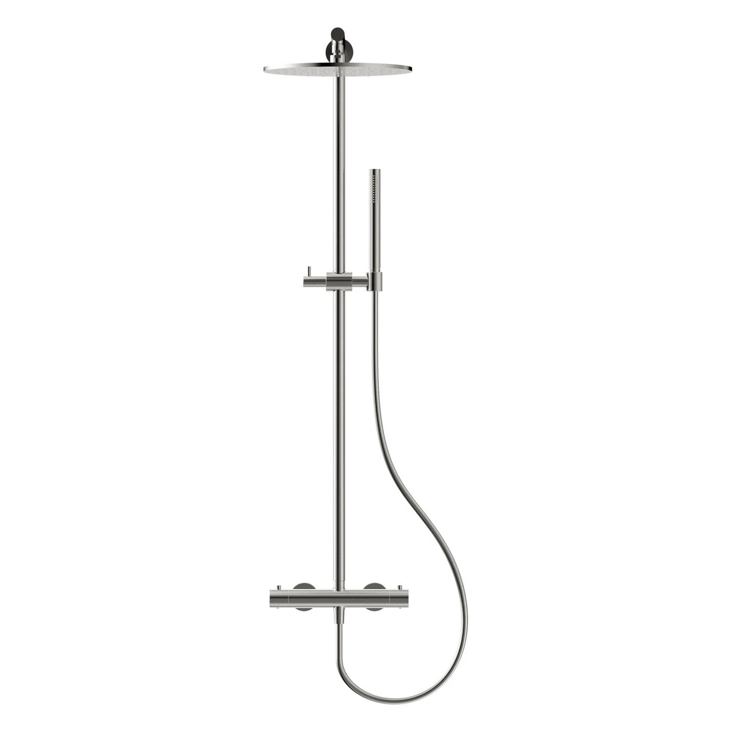 Herzbach LIVING SPA Duschsäule Mit Regenbrause 30 Cm Rund, Mit Stabhandbrause 2 Herzbach LIVING SPA Duschsäule Mit Regenbrause 30 Cm Rund, Mit Stabhandbrause – Bild 2