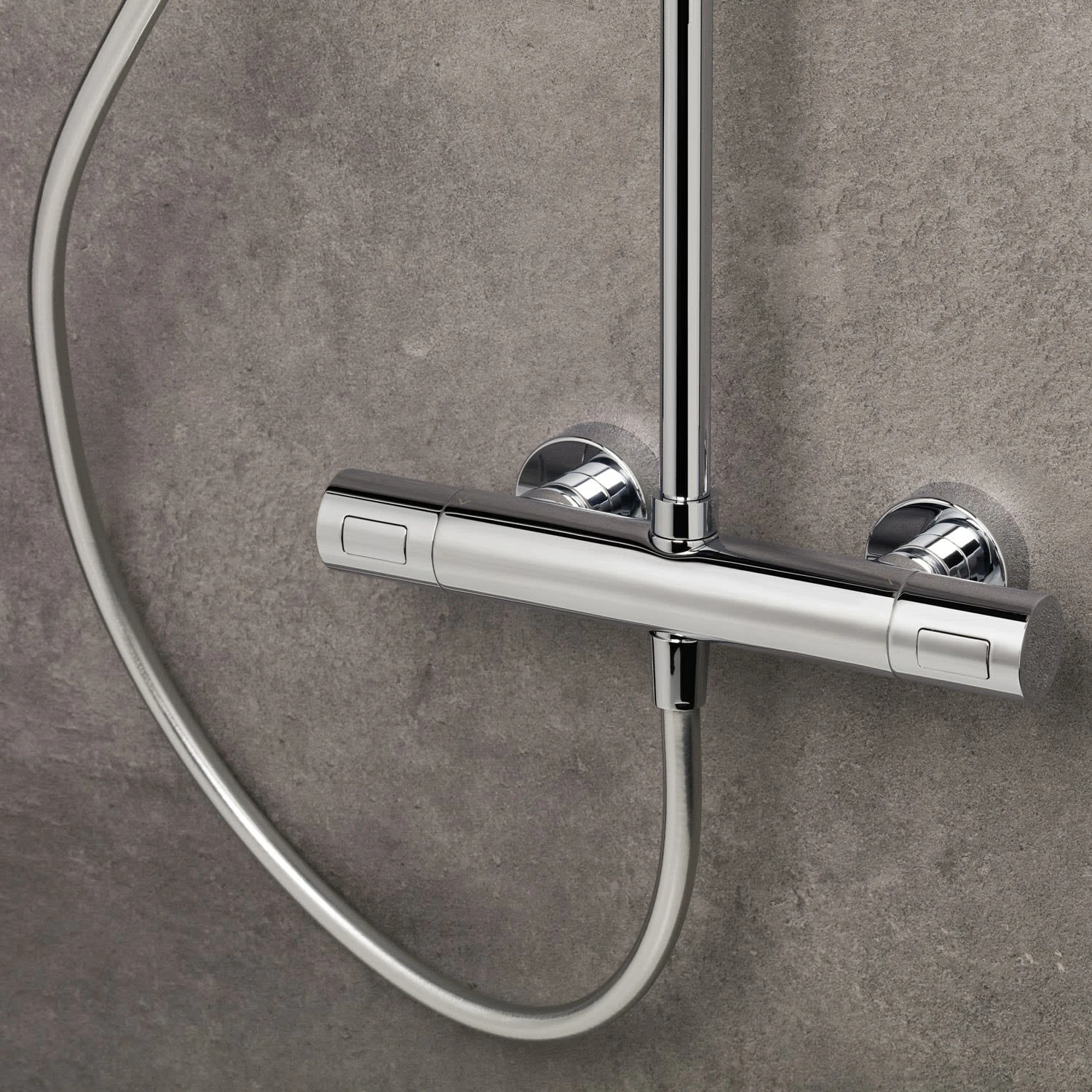 Herzbach LIVING SPA Duschsäule Mit Regenbrause 20 Cm Rund, Mit Stabhandbrause 4 Herzbach LIVING SPA Duschsäule Mit Regenbrause 20 Cm Rund, Mit Stabhandbrause – Bild 4