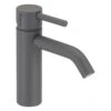 Herzbach DEEP GREY Waschtisch-Einlochbatterie M-Size Ohne Ablaufgarnitur, Ausladung 13 Cm -Hansgrohe Verkäufe herzbach deep grey waschtisch einlochbatterie m 9086243