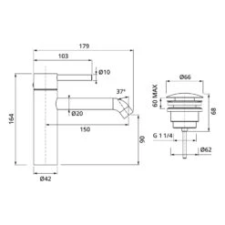 Herzbach DEEP BLACK Waschtischmischer M-Size 15 Cm Mit PUSH-Ablaufventil 7 Herzbach DEEP BLACK Waschtischmischer M-Size 15 Cm Mit PUSH-Ablaufventil -Hansgrohe Verkäufe herzbach deep waschtisch black waschtischmischer size 13942228