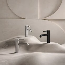 Herzbach DEEP BLACK Waschtischmischer M-Size 13 Cm Ohne Ablaufgarnitur -Hansgrohe Verkäufe herzbach deep waschtisch black waschtischmischer size 13942294