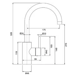 Herzbach DEEP Waschtischmischer L-Size Griff Seitlich Ohne Ablaufgarnitur -Hansgrohe Verkäufe herzbach deep waschtisch waschtischmischer l size 13942174